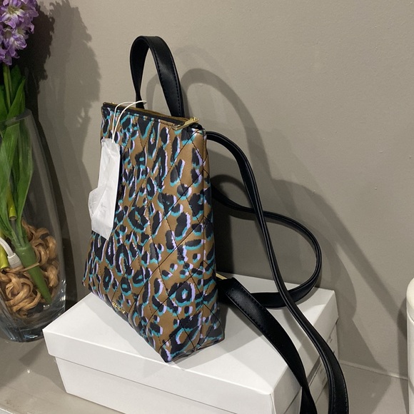Ted Baker Quilted Animal Print Backpack - Picture 3 of 11